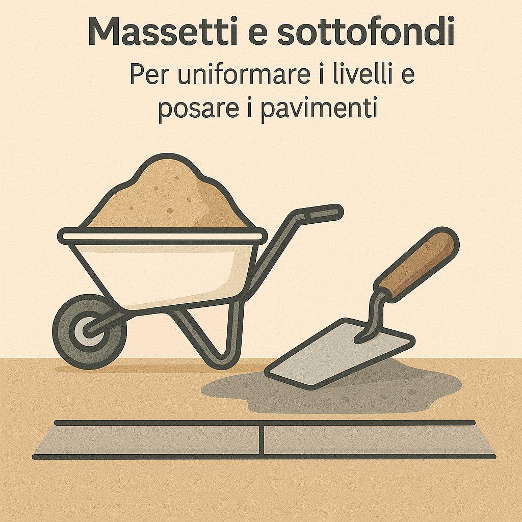 Nelle ristrutturazioni o costruzioni la base di un pavimento perfetto parte sempre da un massetto ben realizzato.