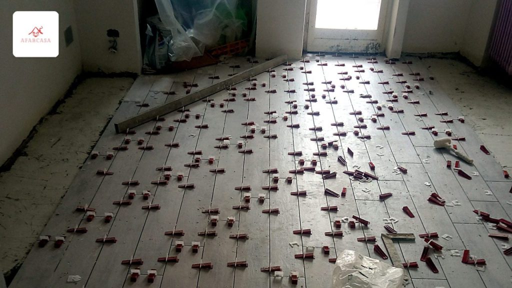 Posa pavimenti eseguita con metodo, non a caso.