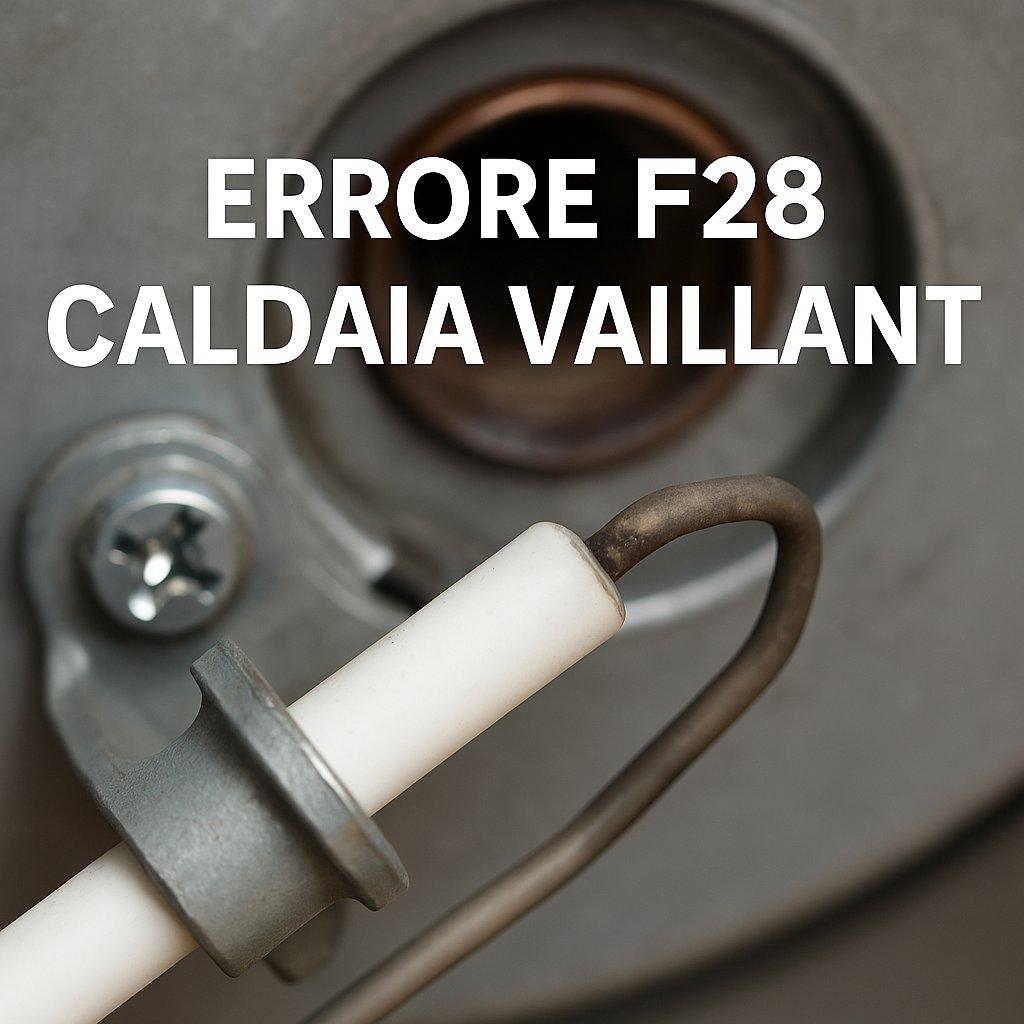 Elettrodo difettoso causa errore F28 caldaia Vaillant