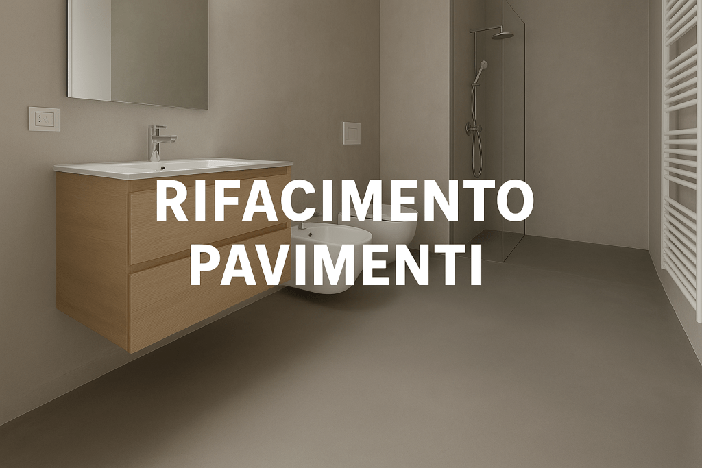Rifacimento di pavimento in resina