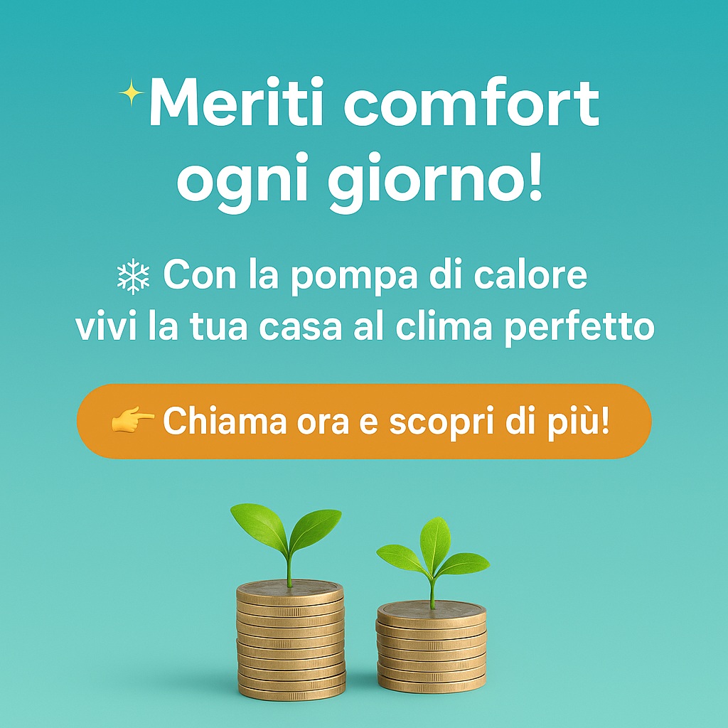 Con una pompa di calore il comfort è sempre a portata di mano.