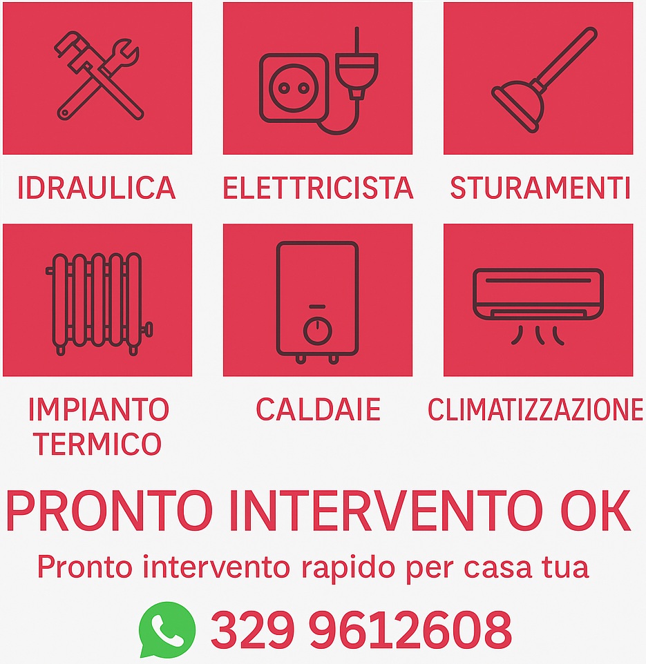 Pronto Intervento OK, per Idraulico Torino chiama 3299612608 -Pronto intervento rapido per la tua casa.