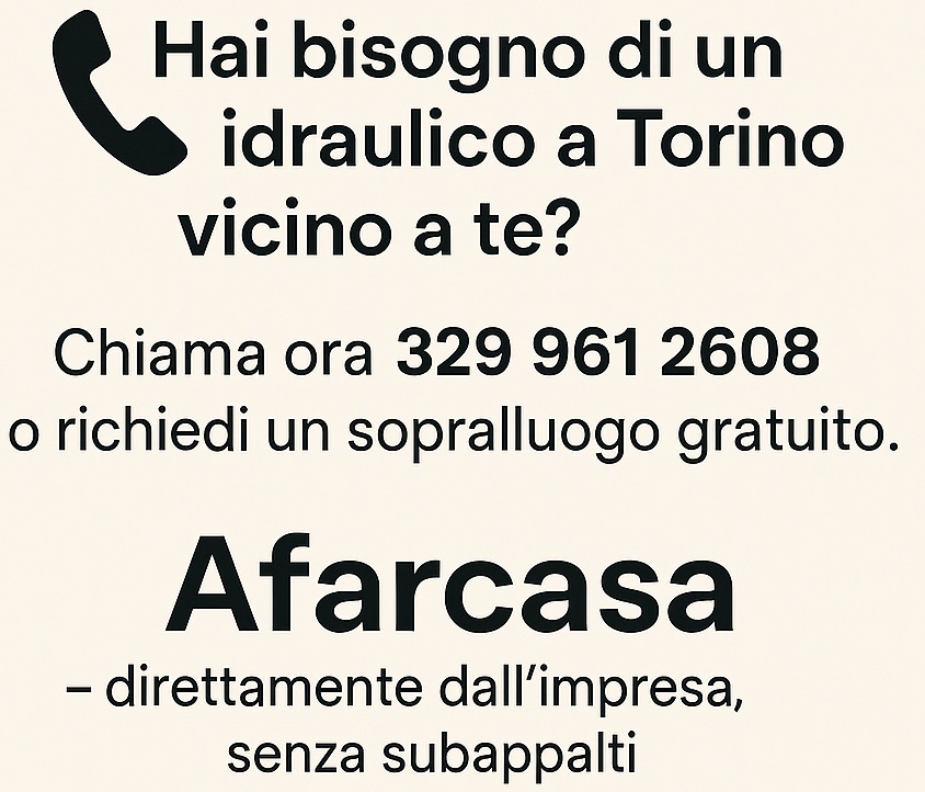idraulico torino vicino a me