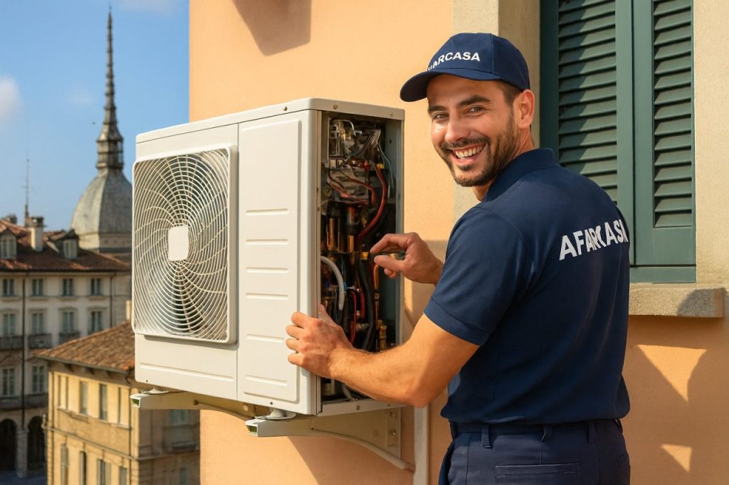 pompa di calore in manutenzione a Torino