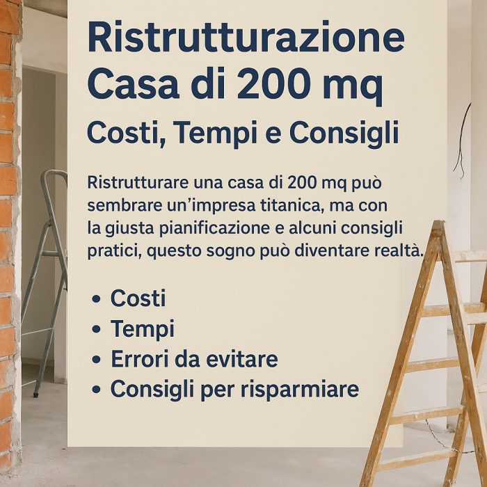 Ristrutturazione casa di 200 mq