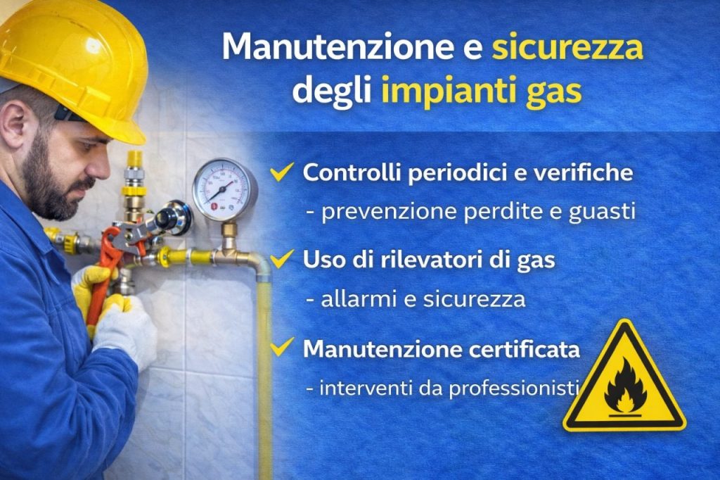 manutenzione e sicurezza impianto a gas